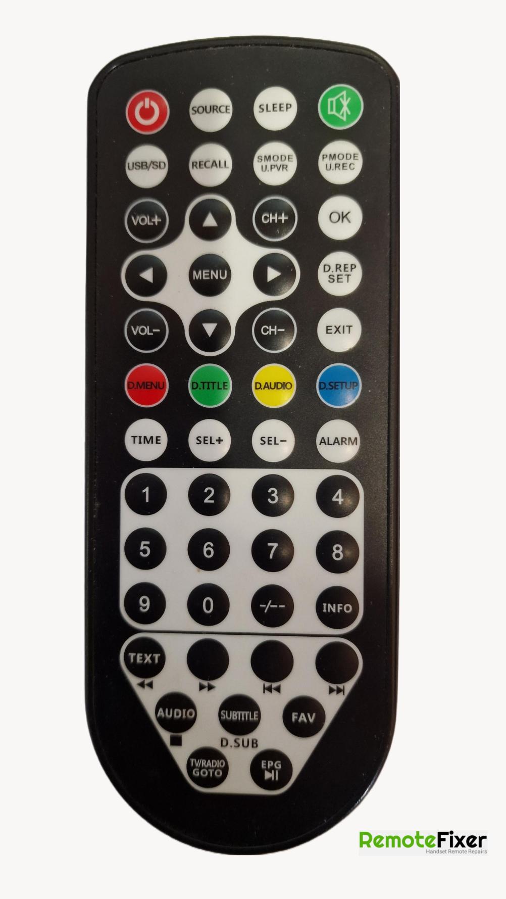 Visua flip down Remote Control - Front Image