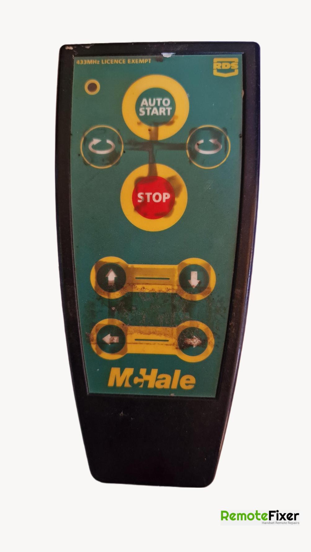 Mchale MRHC.BMB Remote Control - Front Image