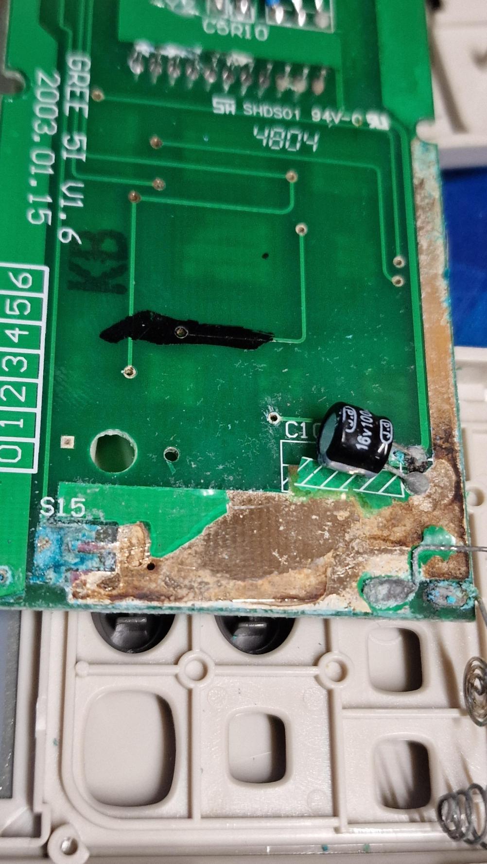 Airforce KFR-25G/NaB20J Remote Control - Inside Image