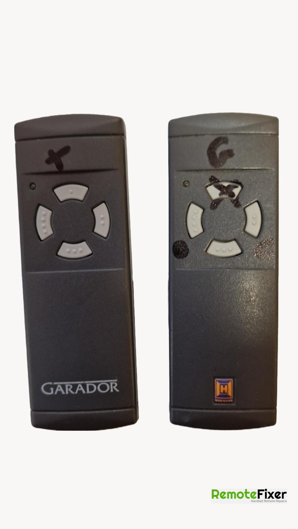 garage HS4 Remote Control - Front Image