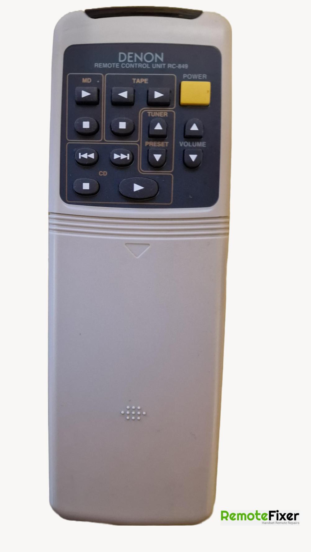 Denon  849  Remote Control - Front Image