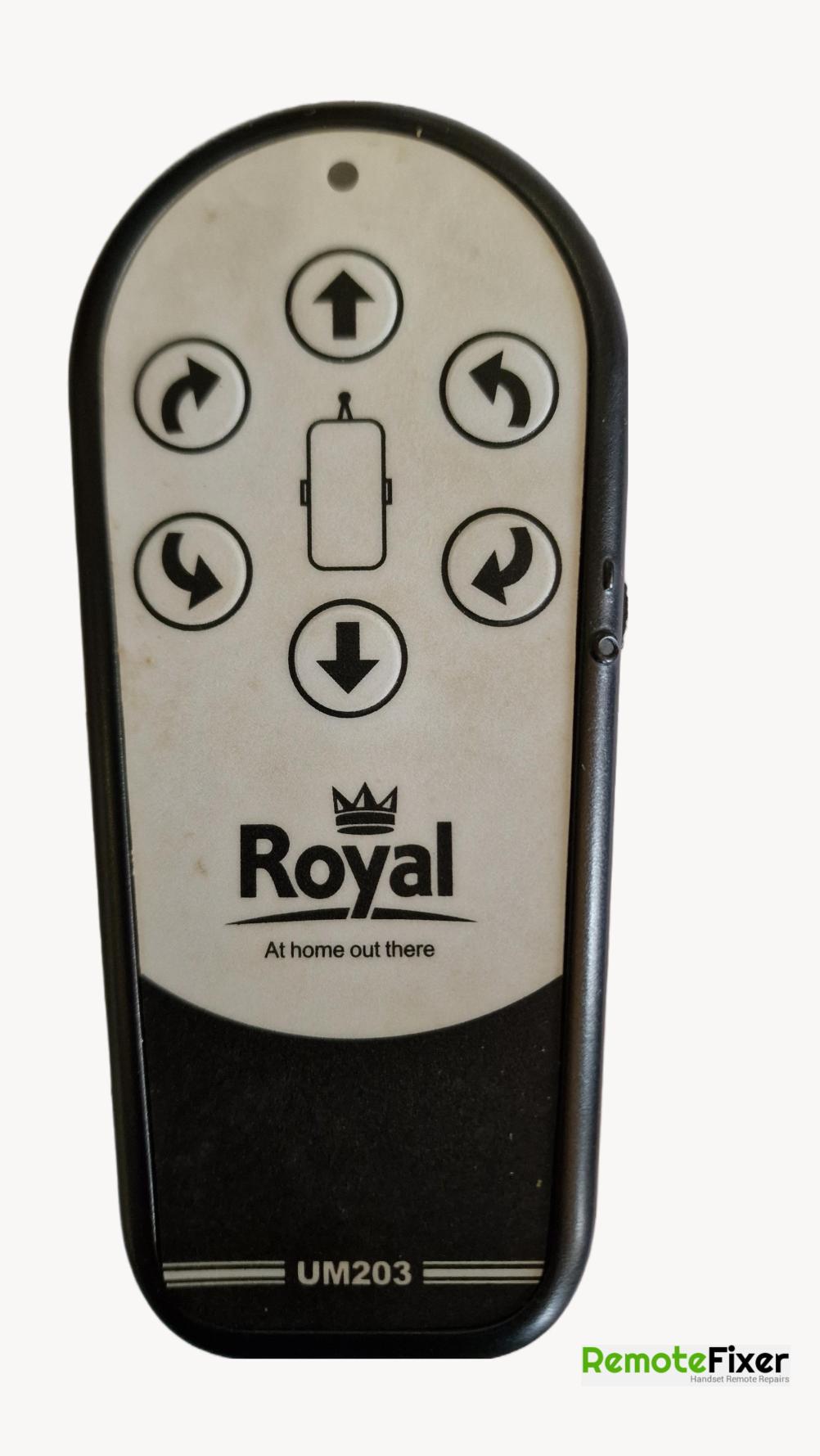 Royal  UM203 Remote Control - Front Image
