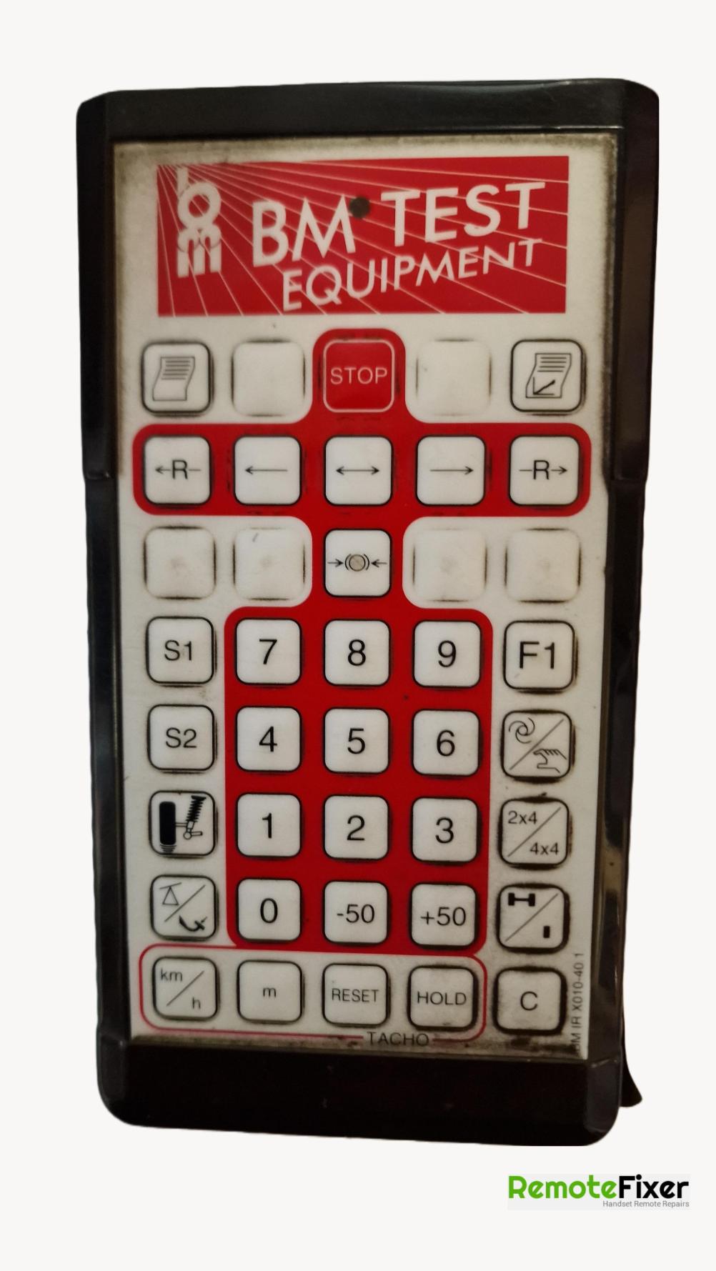 BM test Equipment   Remote Control - Front Image