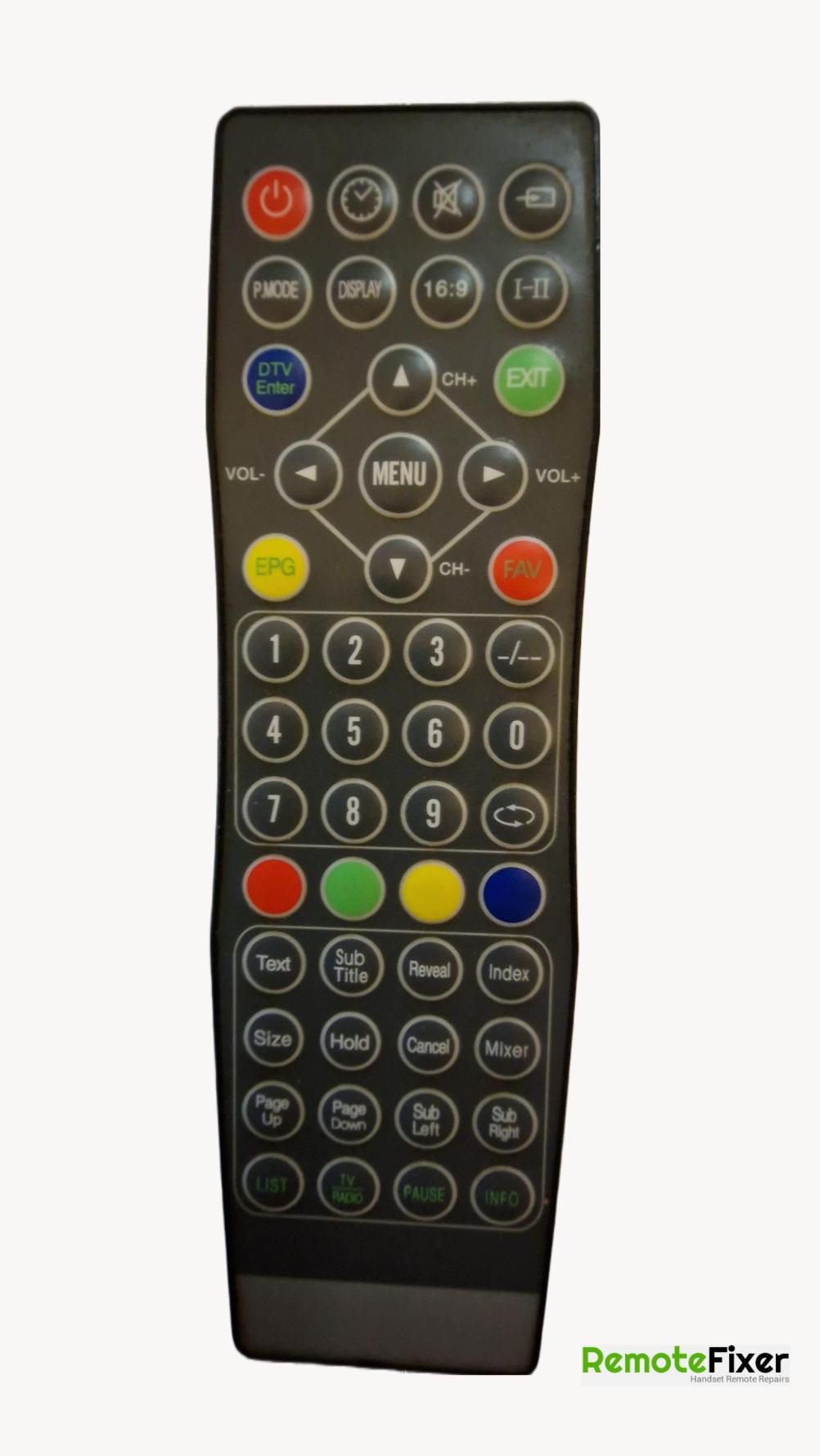 TV  Remote Control - Front Image