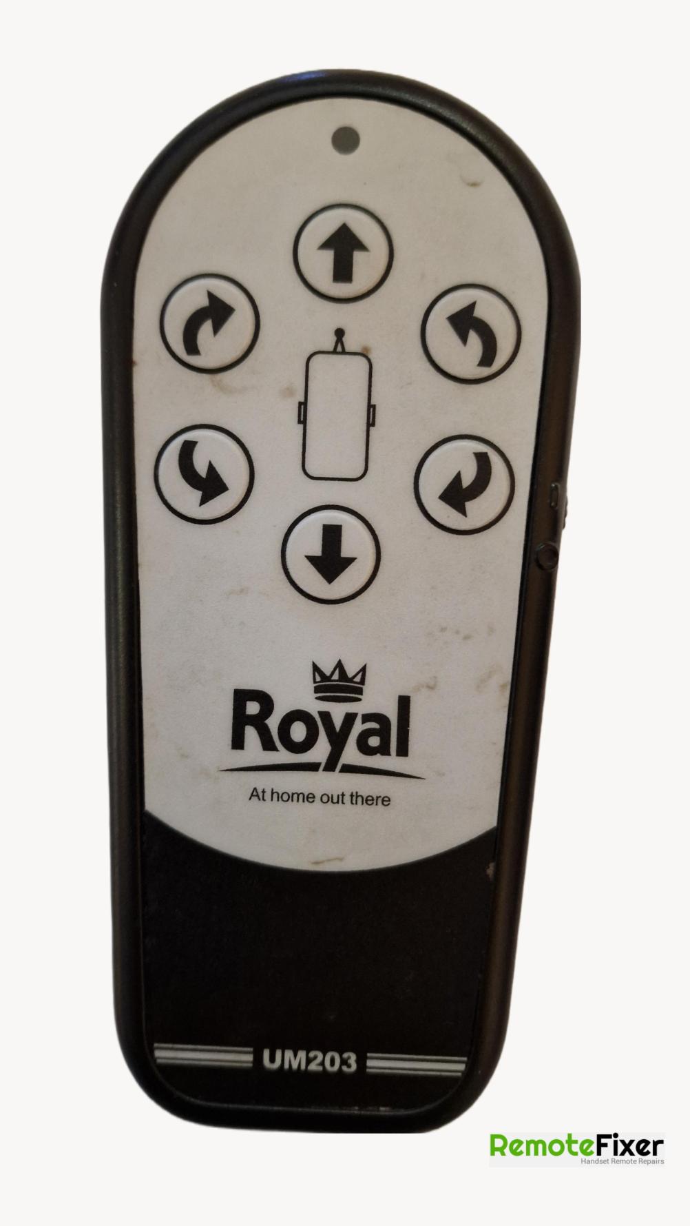 Royal  Titan UM203 Remote Control - Front Image