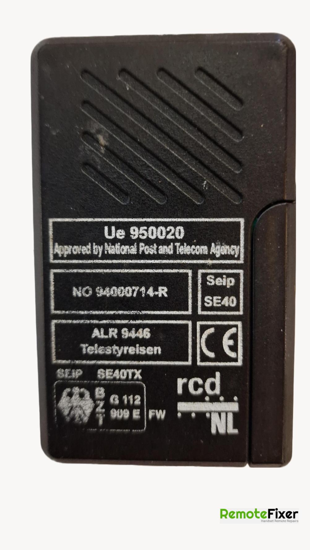 ALR Telestyreisen  Remote Control - Back Image