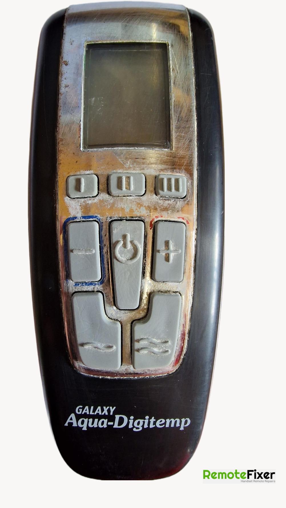 Galaxy  Aqua-Digitemp Remote Control - Front Image