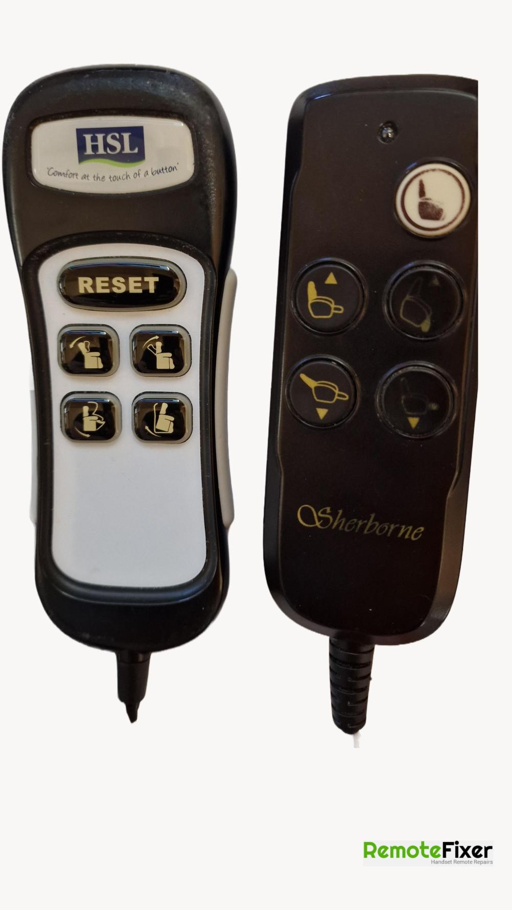 Sherborne and HSL  Remote Control - Front Image
