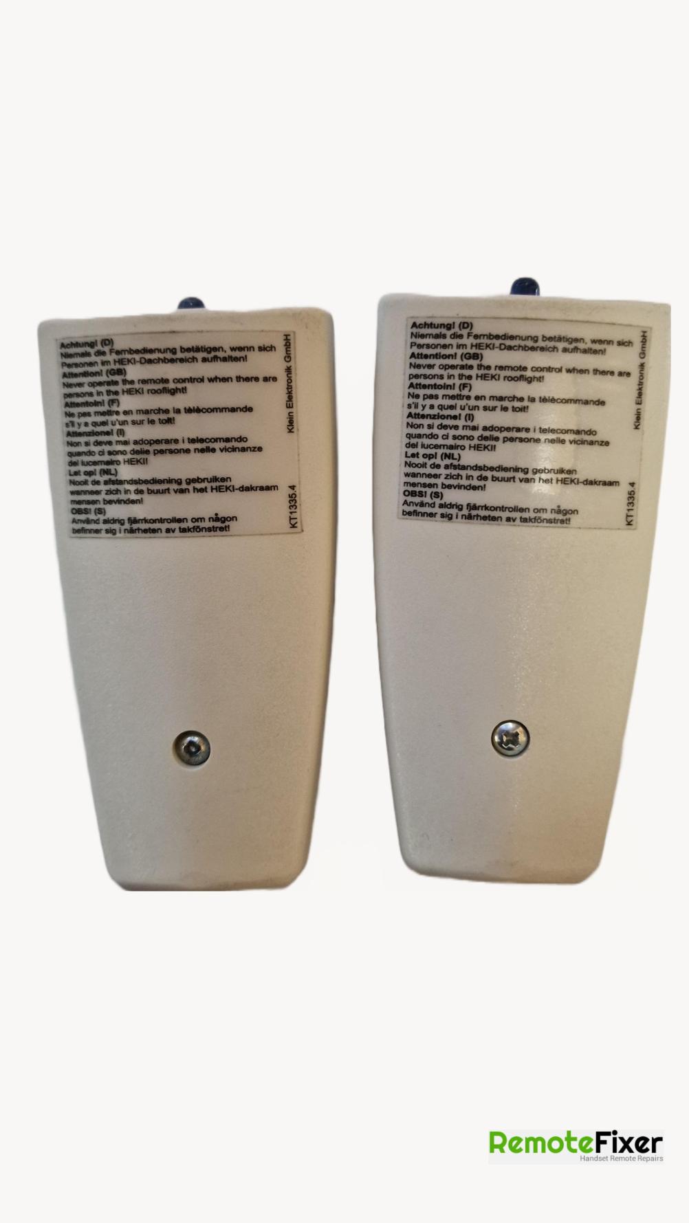 Dometic  roof light Remote Control - Back Image