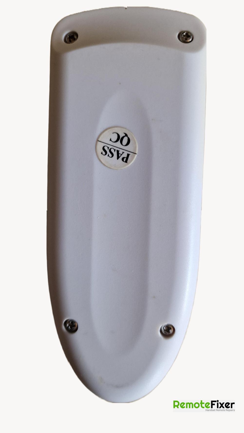 Saninova Eden  Remote Control - Back Image
