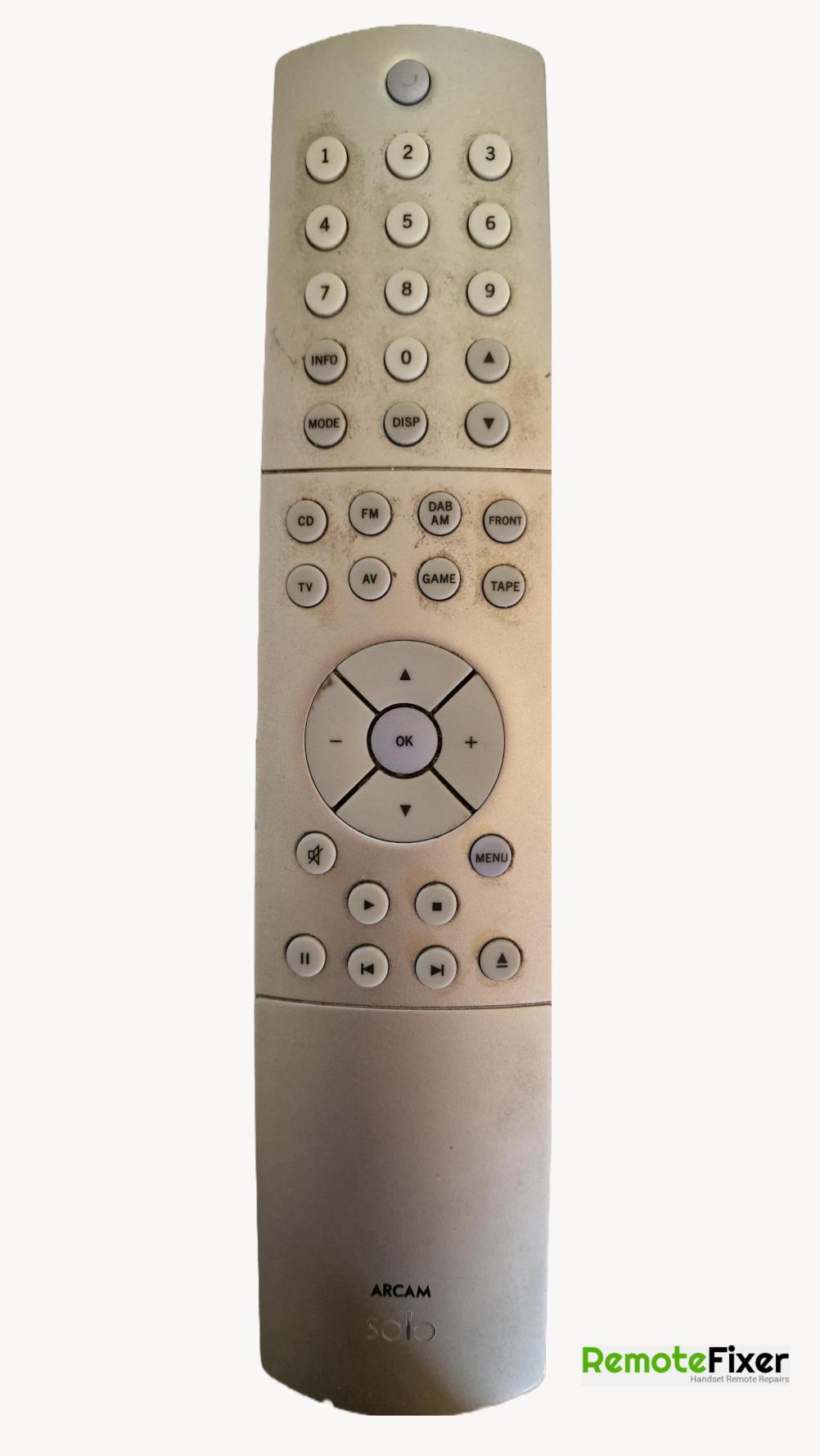 Arcam  Remote Control - Front Image