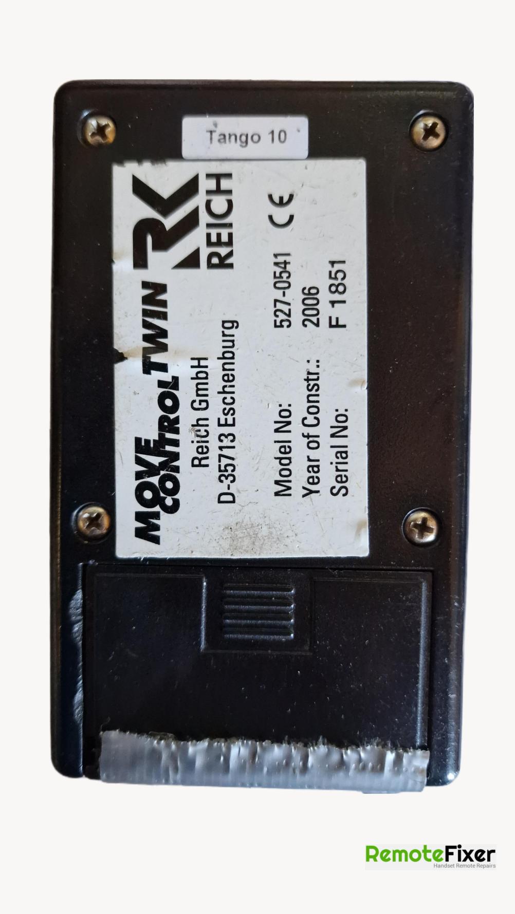 RK Move Control   Remote Control - Back Image