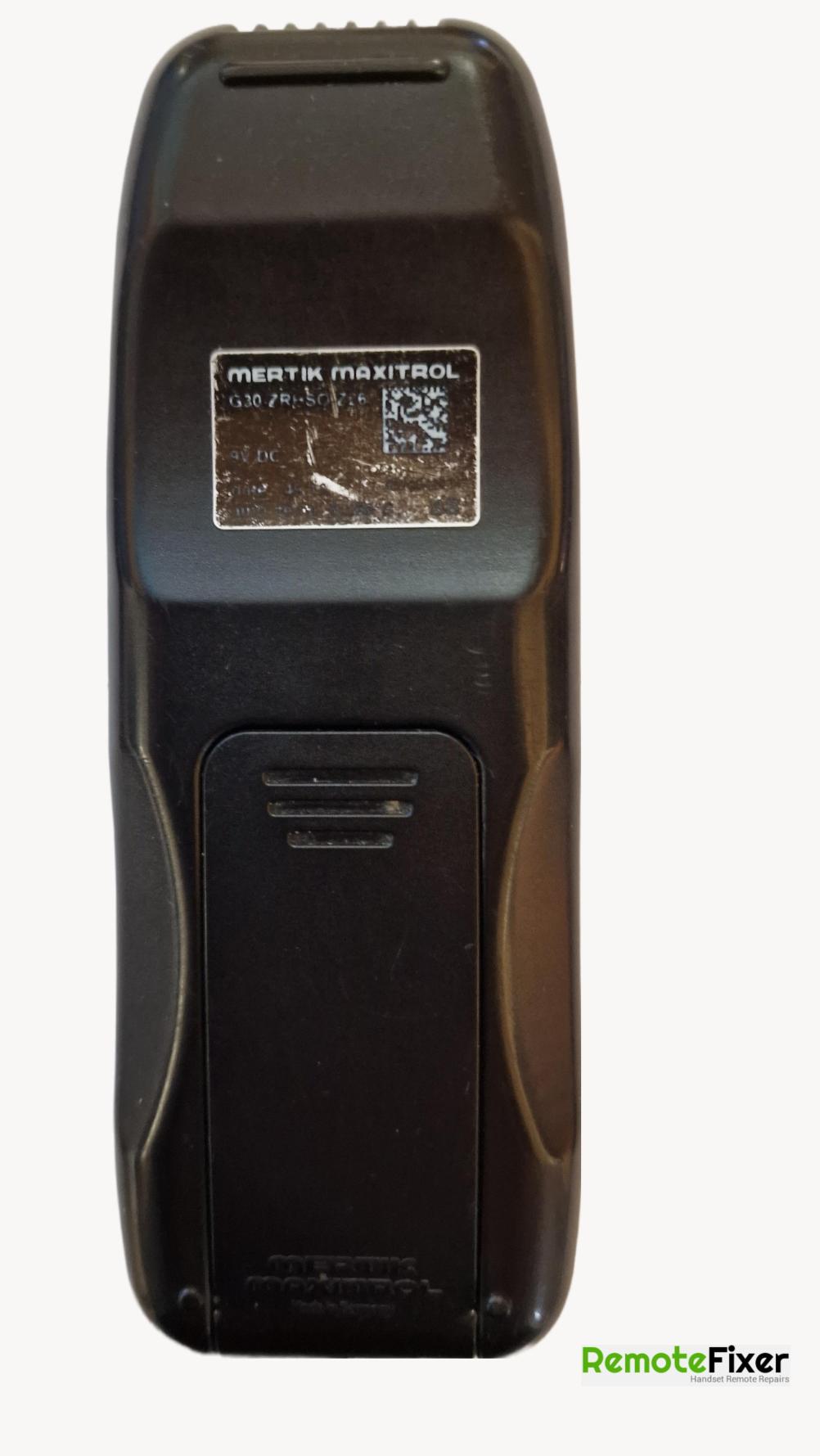 Gazco  Remote Control - Back Image