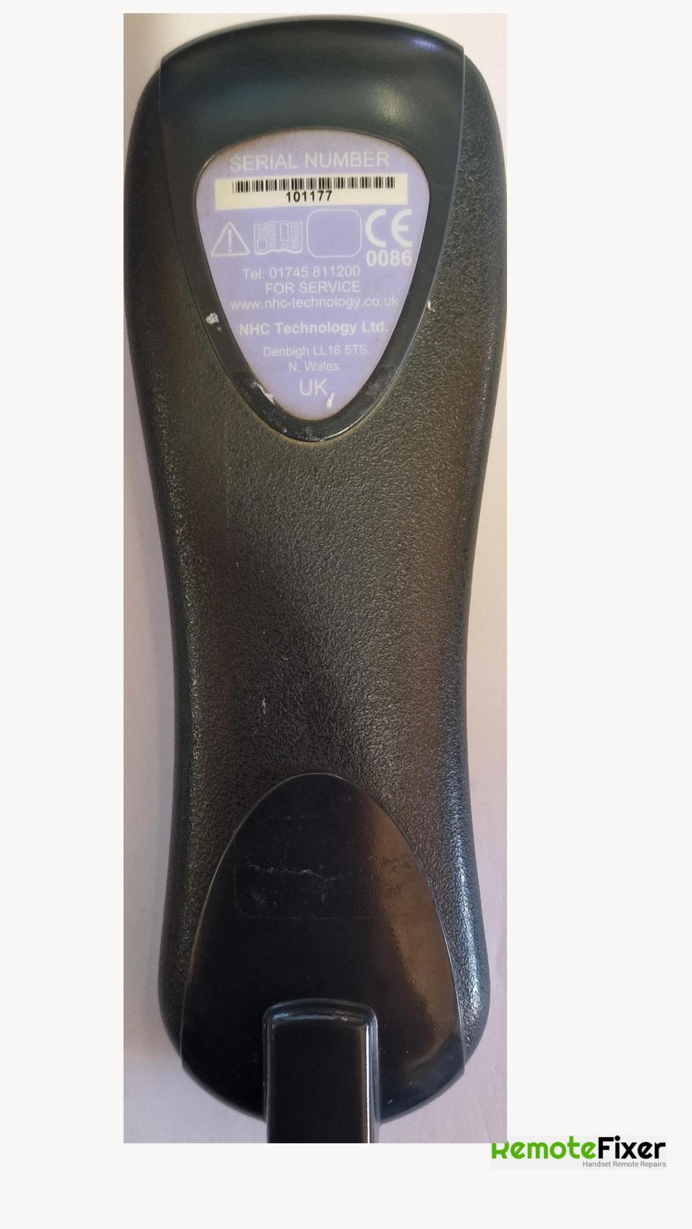Adjustamatic Remote Control - Back Image