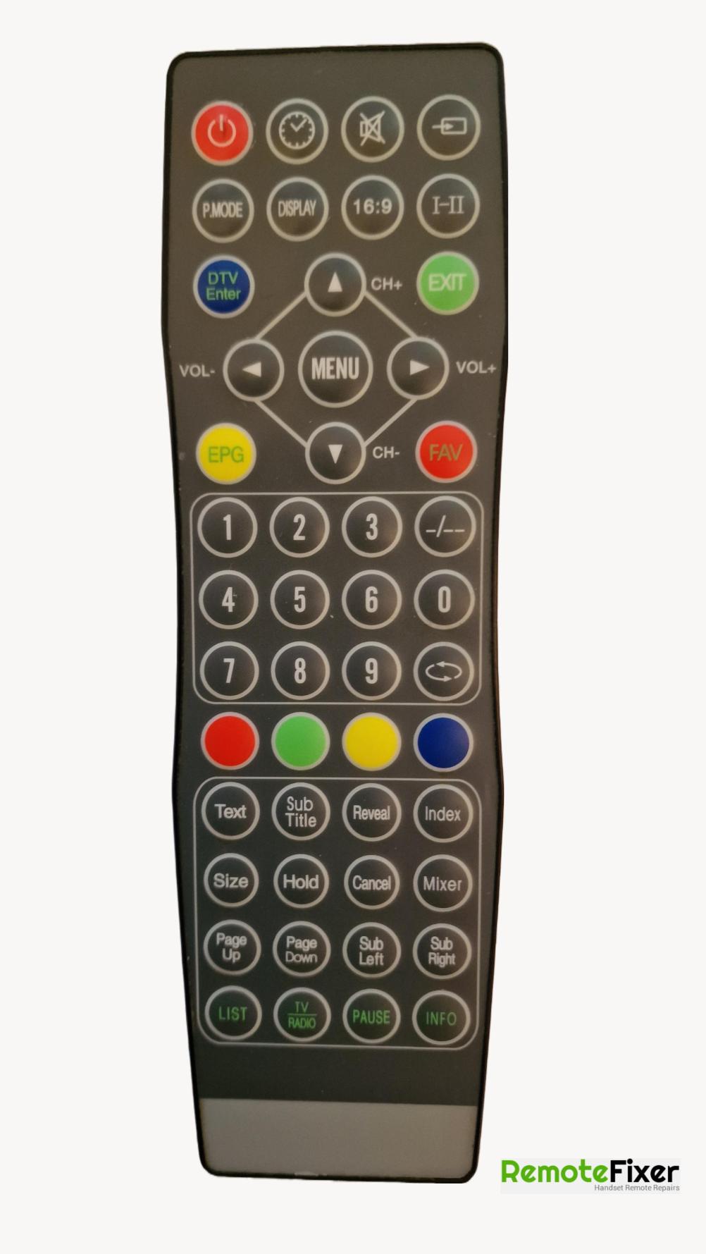 TV  Remote Control - Front Image