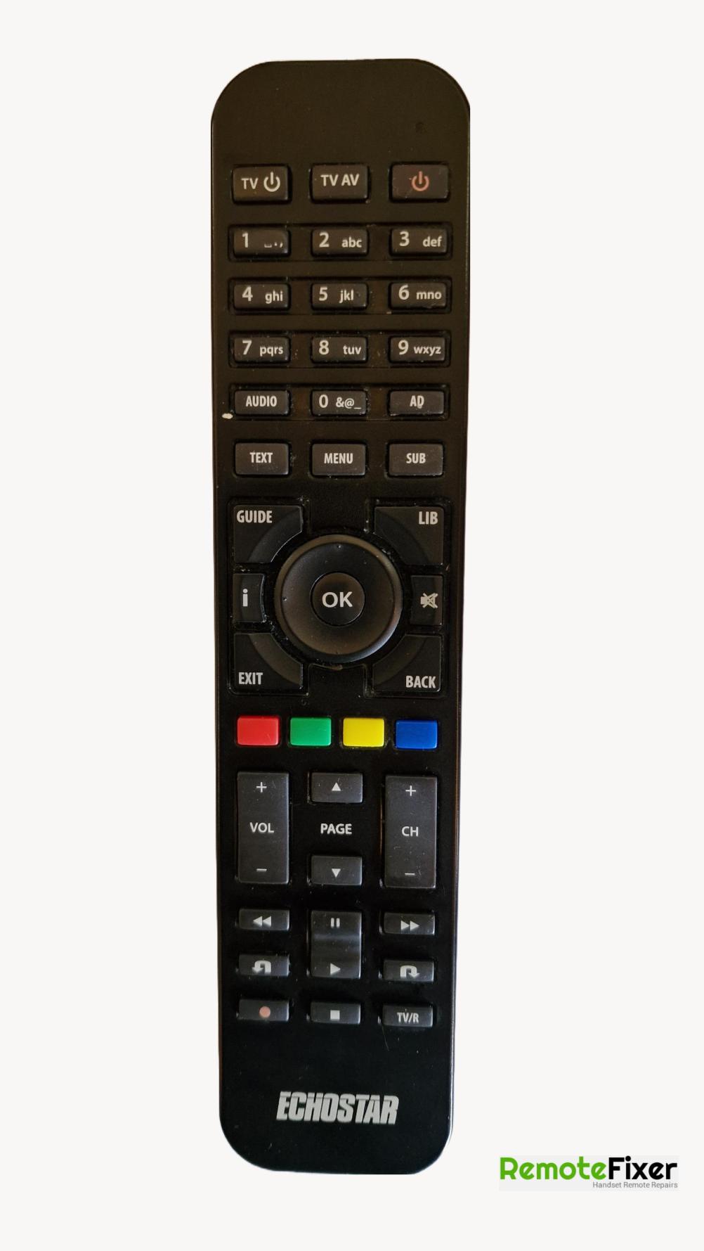 Echostar recorder Remote Control - Front Image