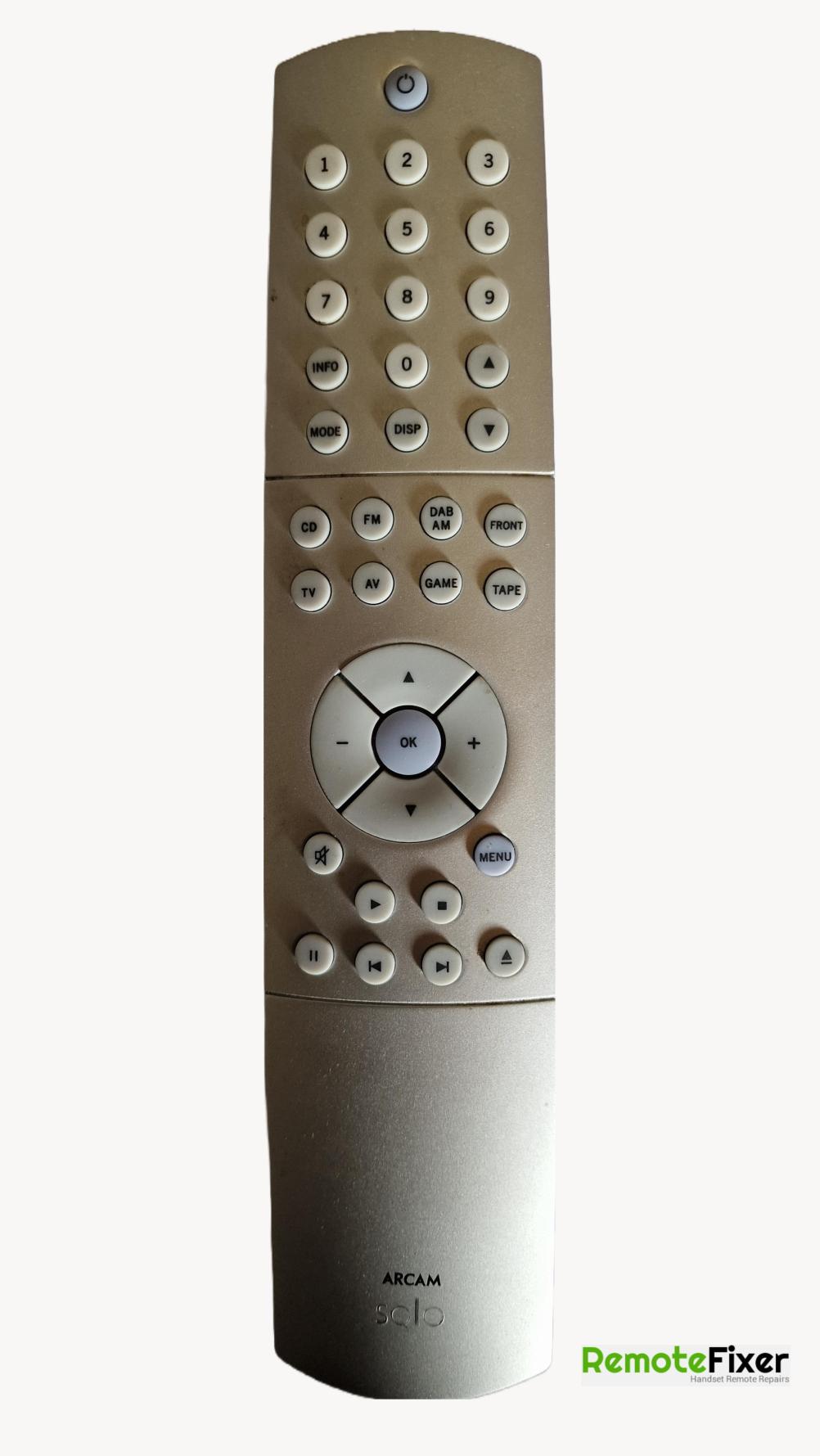 Arcam  Solo Remote Control - Front Image