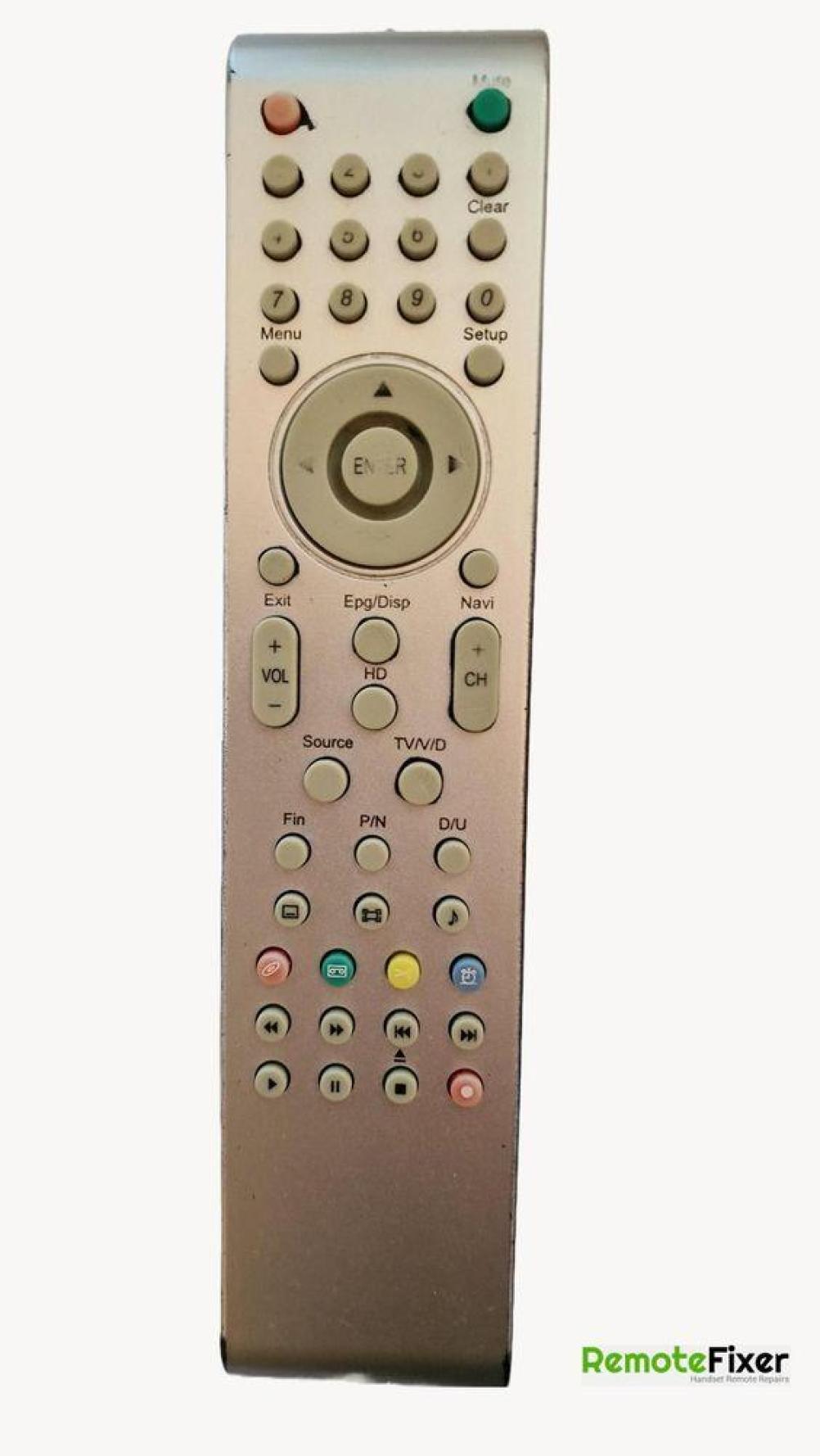 TV - DVD  Remote Control - Front Image