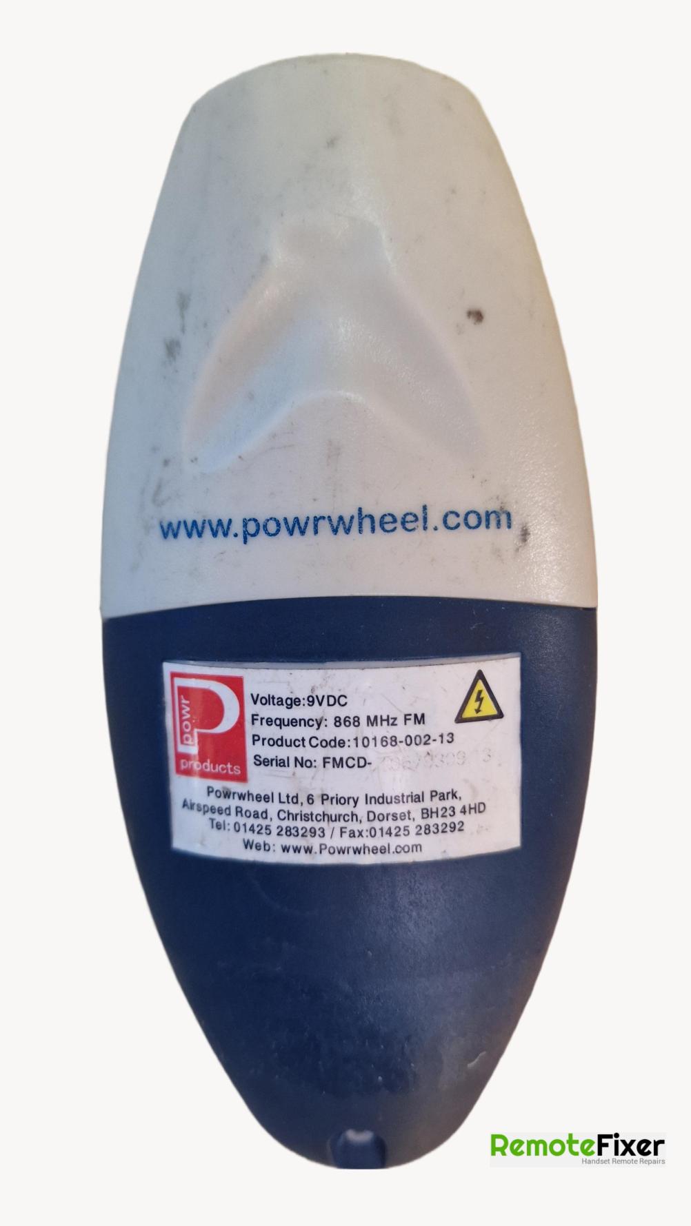 Powrwheel Remote Control - Back Image