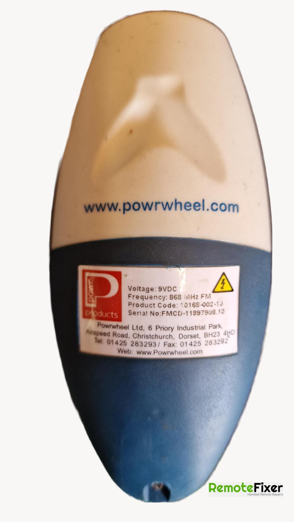 Powrtouch Remote Control - Back Image