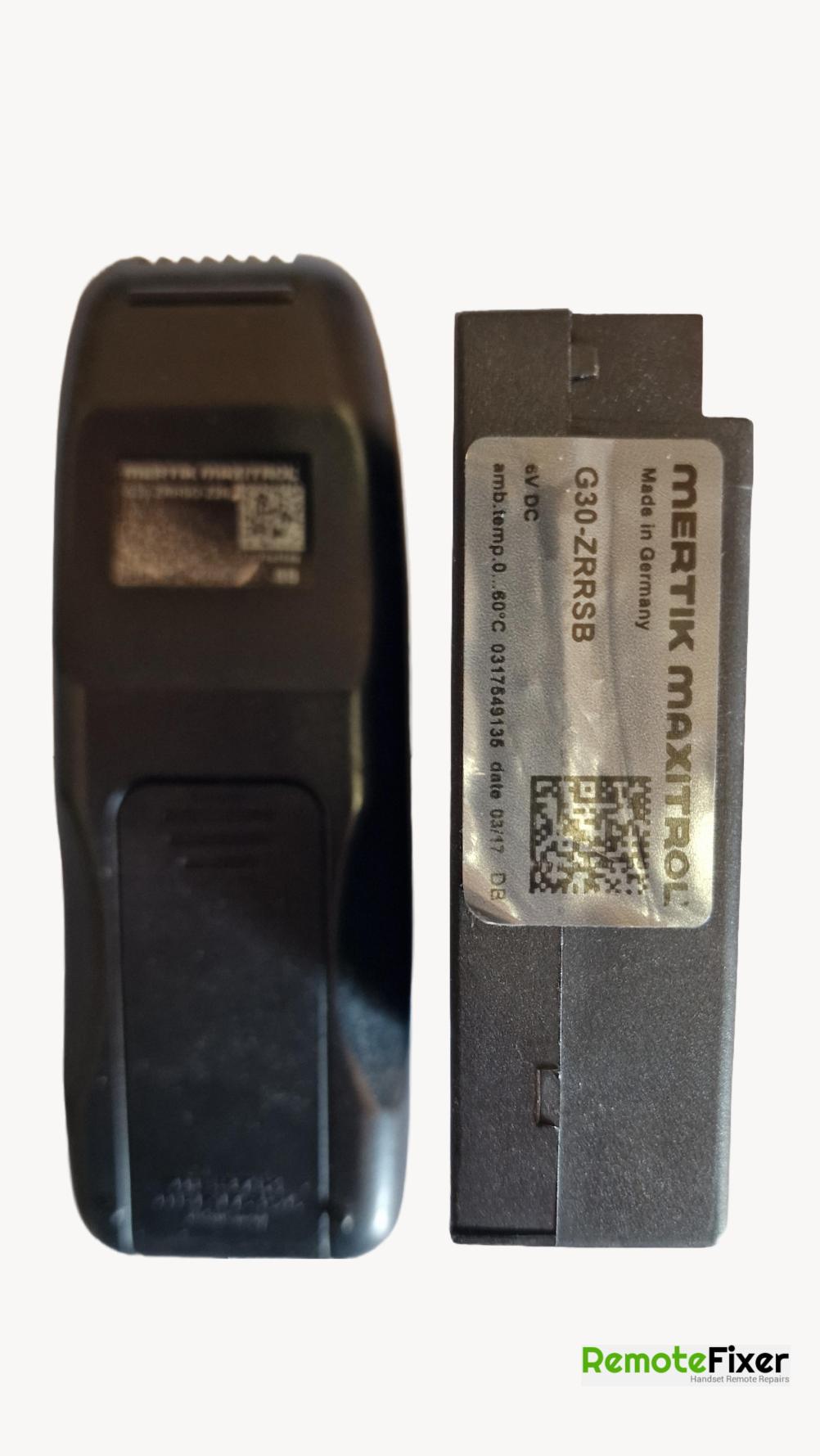 Mertik Maxitrol  Remote Control - Back Image