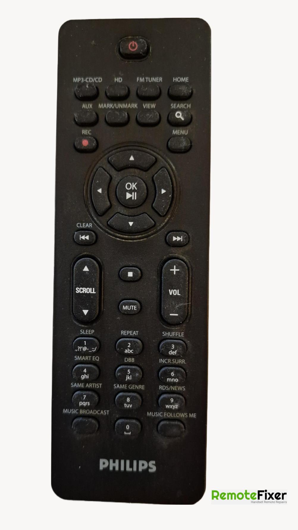 Philips  WAS75000 Remote Control - Front Image