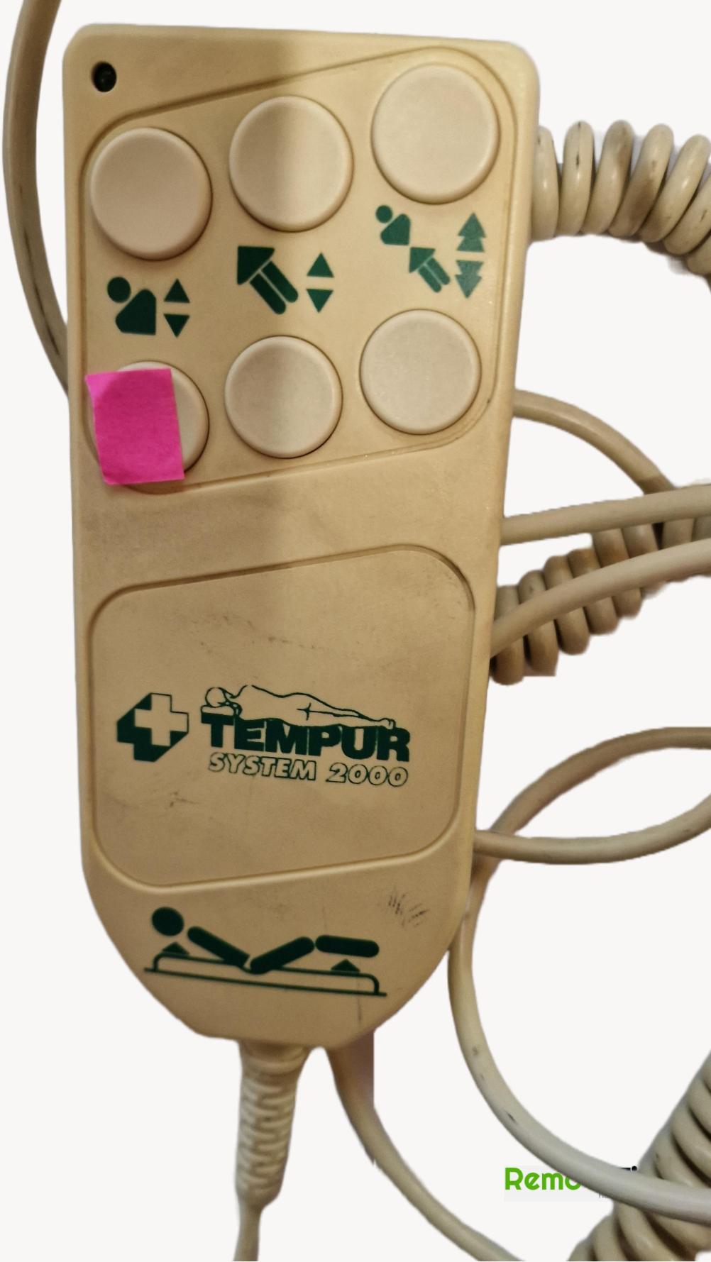 Tempur  System 2000 Remote Control - Front Image