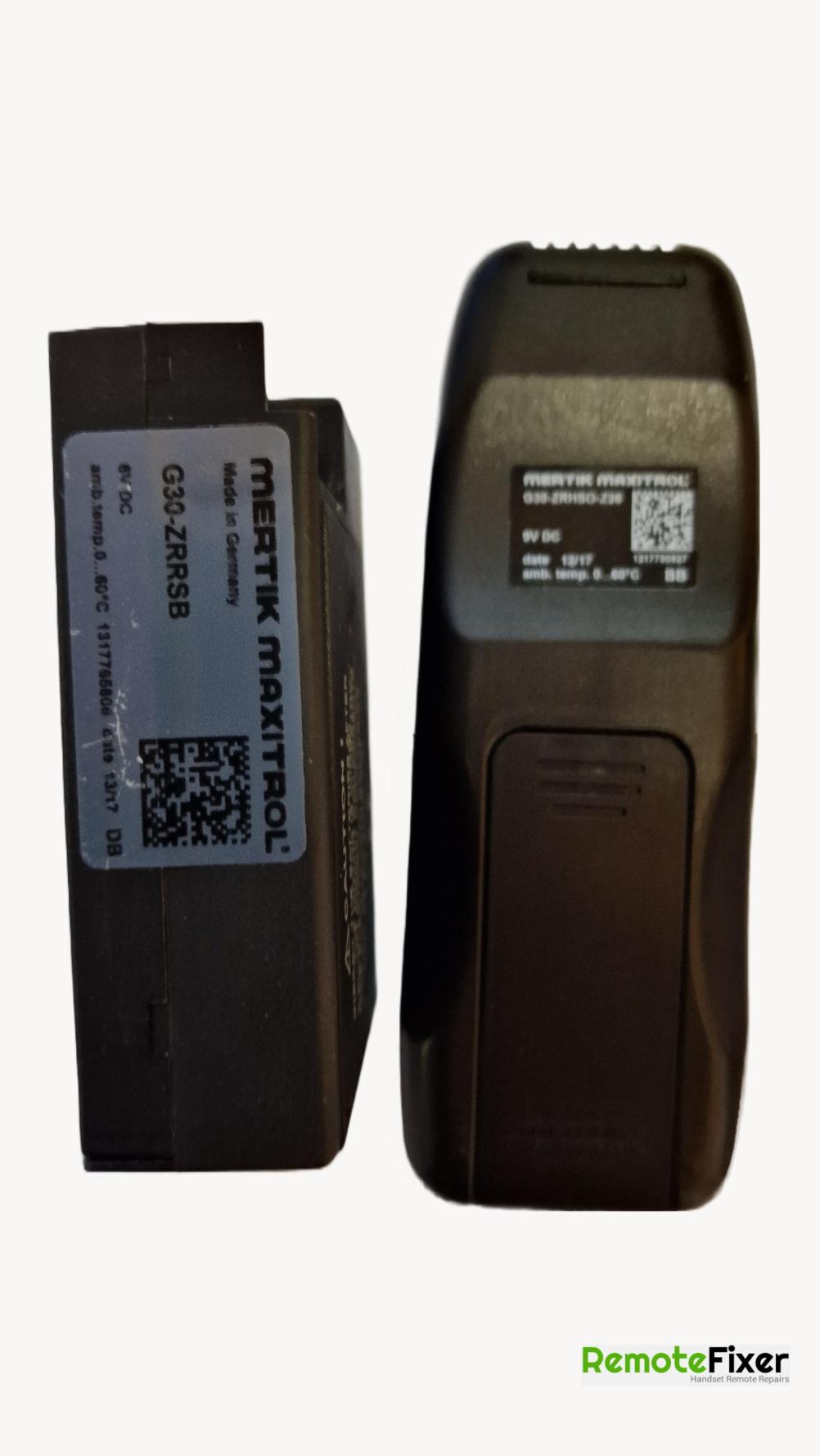 Mertik Maxitrol  Remote Control - Back Image