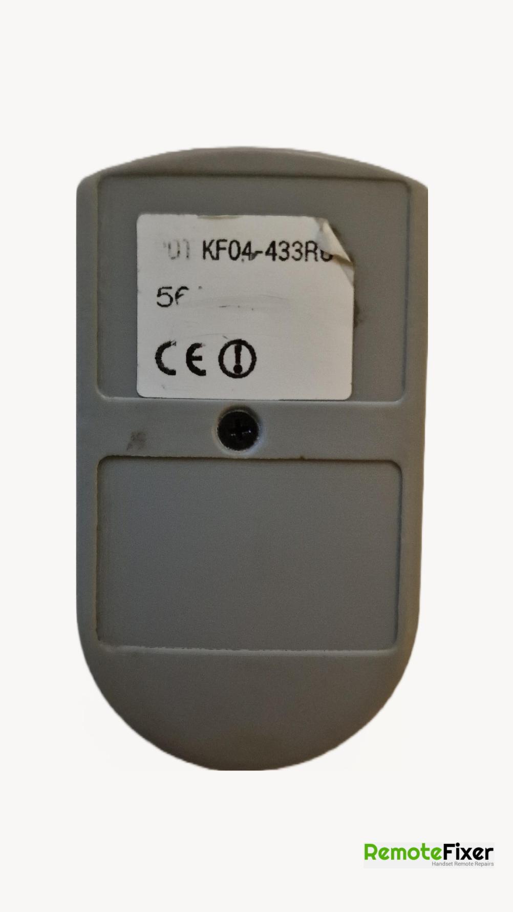 PDT  KF04 433RC Remote Control - Back Image