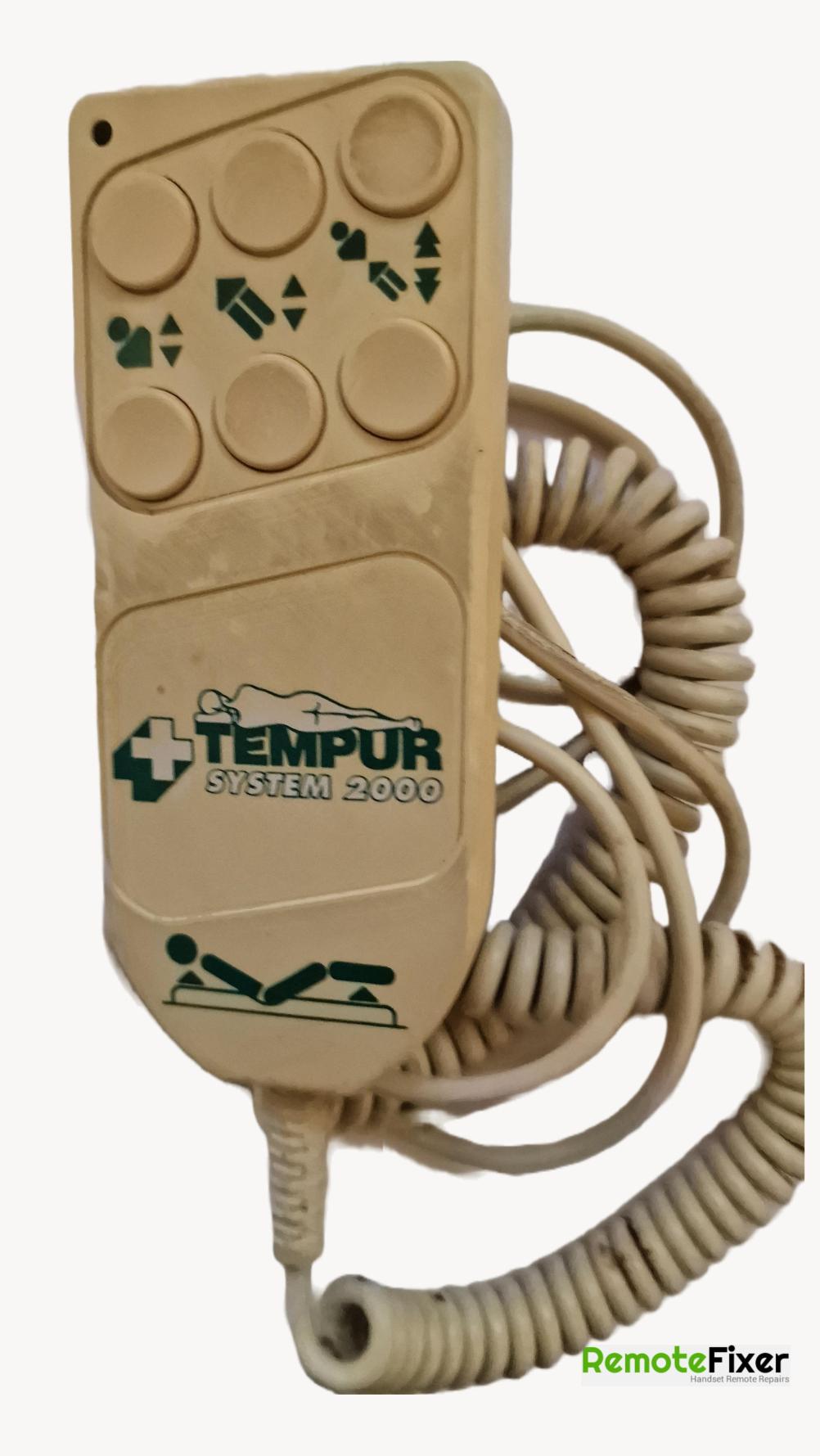 Tempur  System 2000 Remote Control - Front Image