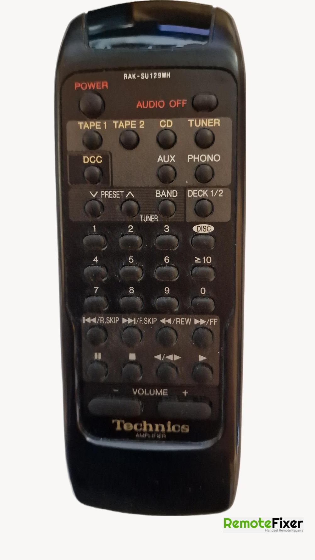 Technics  Remote Control - Front Image