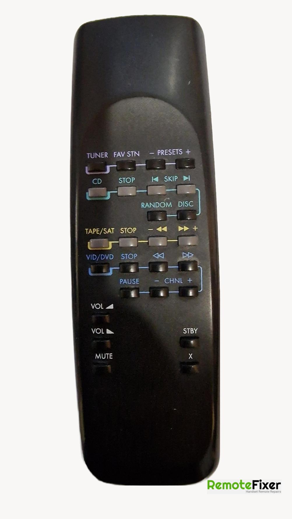 Systemline audio  Remote Control - Front Image