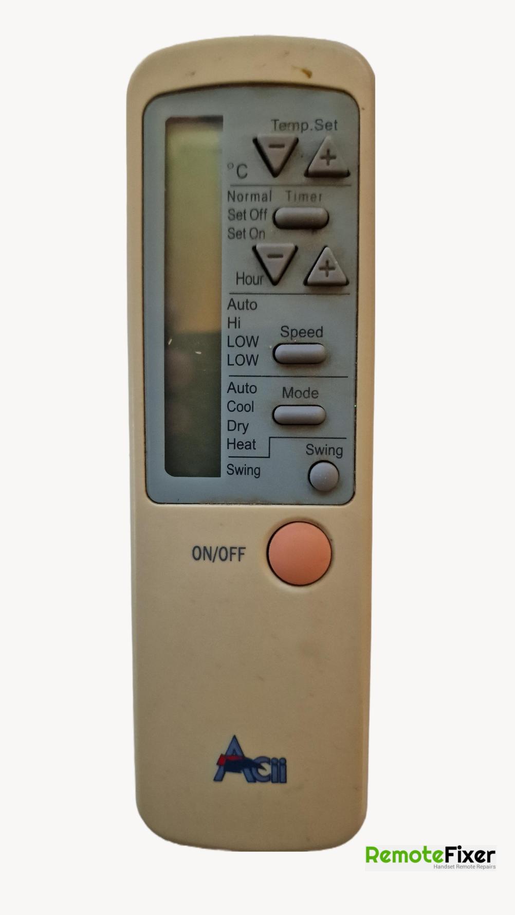 Acii  Remote Control - Front Image