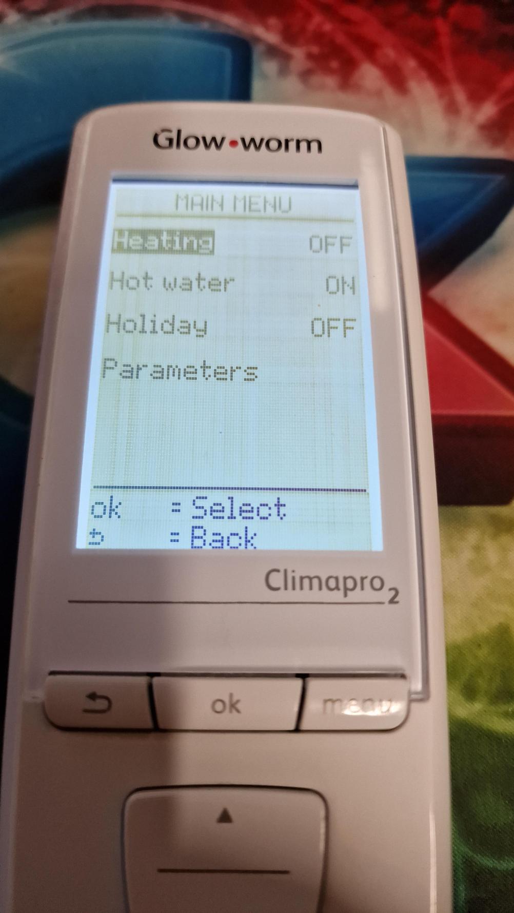 Glow worm climapro2 Remote Control Repair - Repair Reference 18796