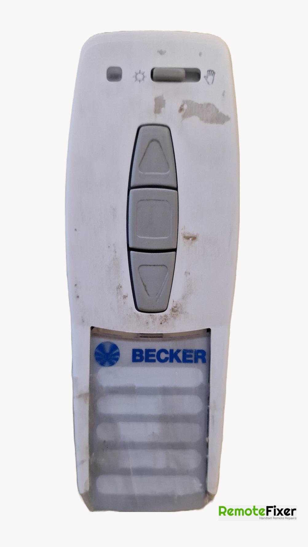 Becker awning Remote Control - Front Image