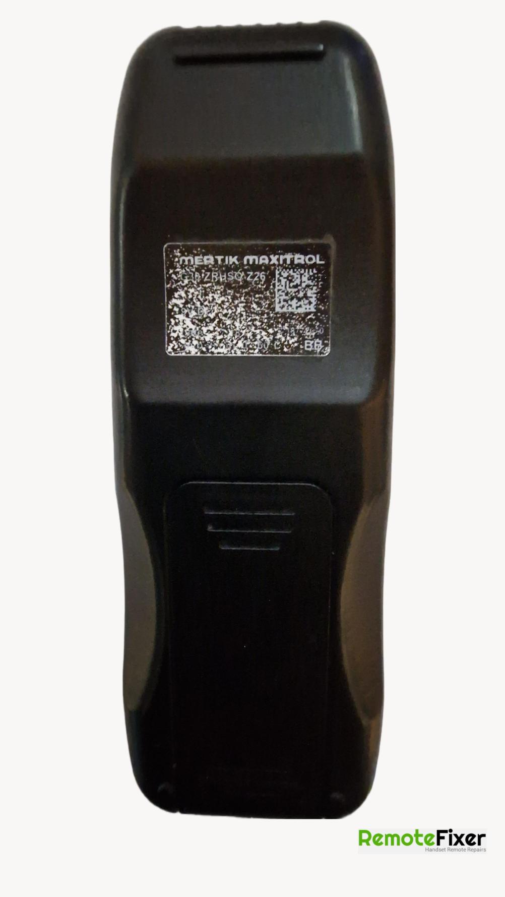 GAZCO  MERTIK MAXITROL Remote Control - Back Image