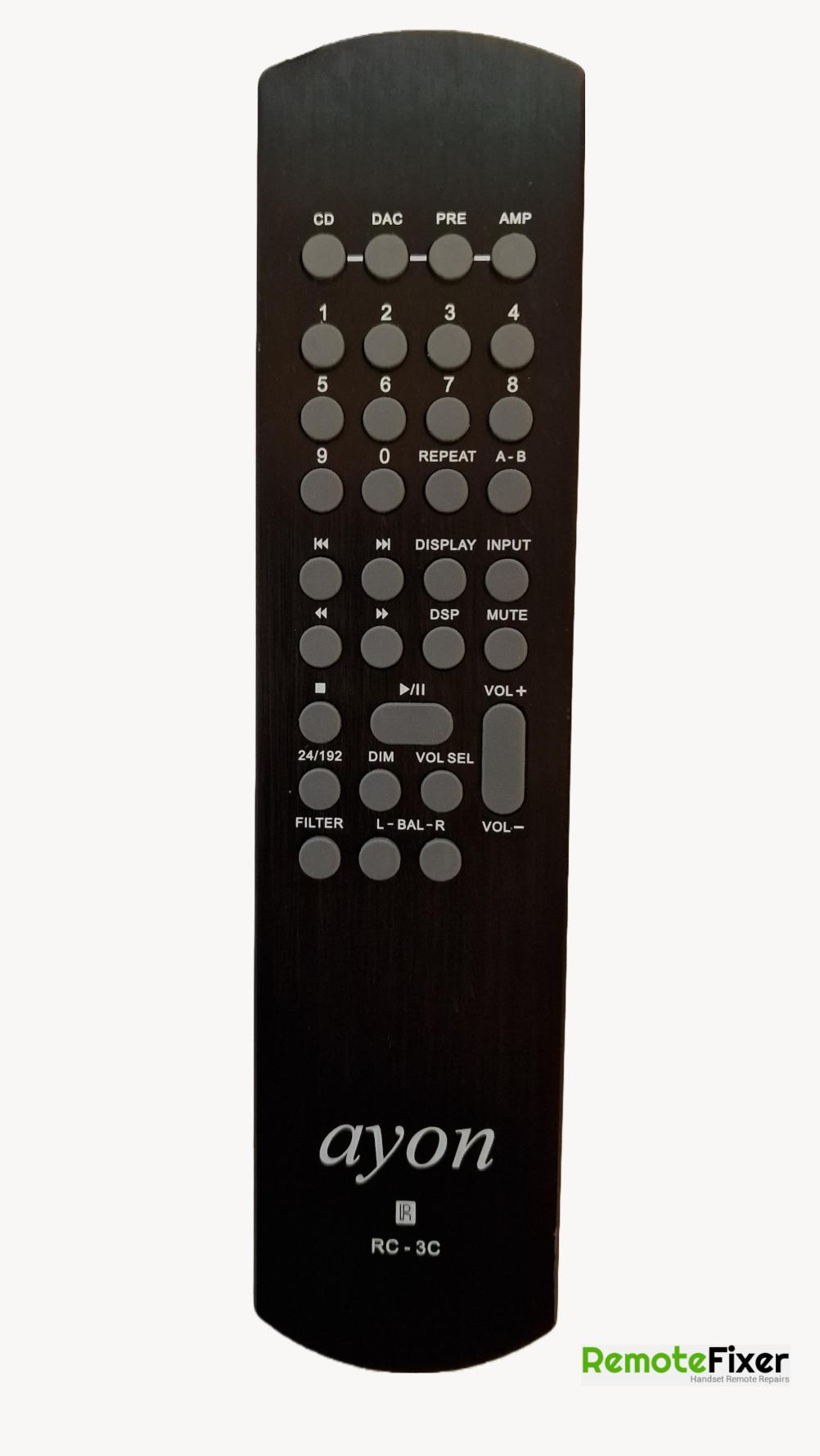 Ayon  rc-3c Remote Control - Front Image