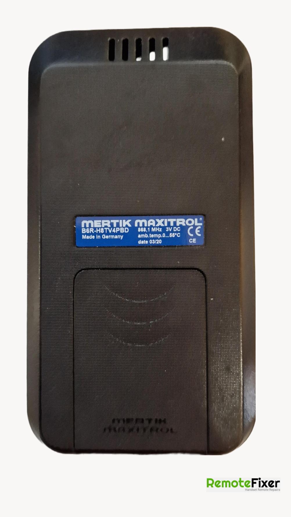 Mertik  B6R H8TV4PBD  Remote Control - Back Image