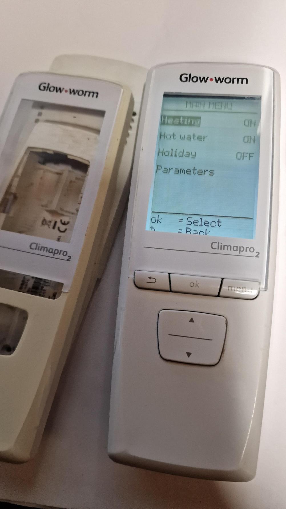 Glow worm Climapro2 Remote Control - Inside Image
