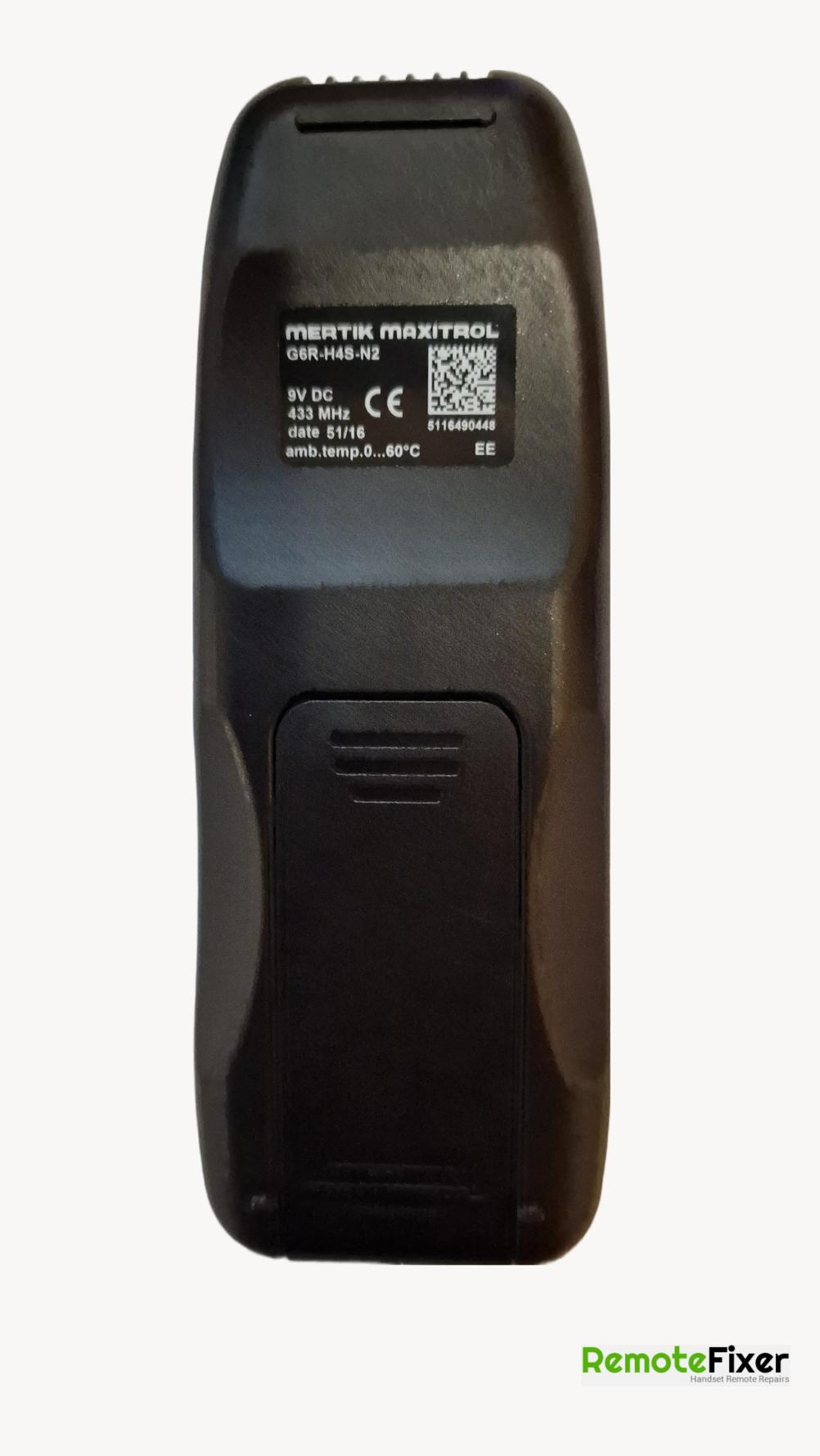 Nu flame  Remote Control - Back Image