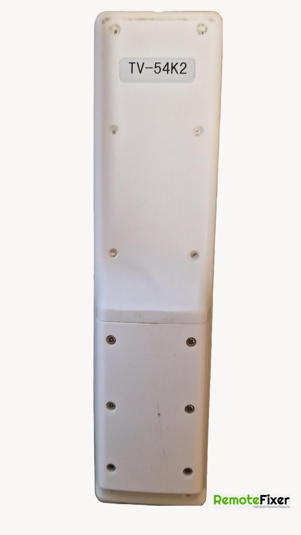 TV-54K2  Remote Control - Back Image