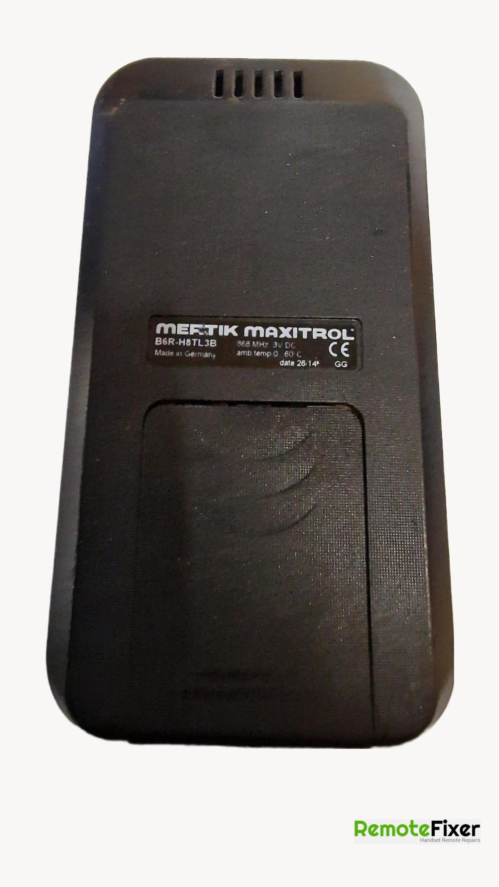Mertik Maxitrol  B6R-H8TL3B Remote Control - Back Image