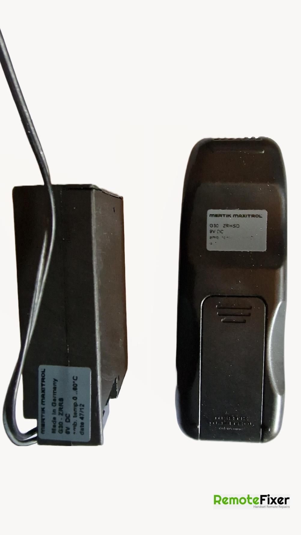 Mertik Maxitrol  Remote Control - Back Image
