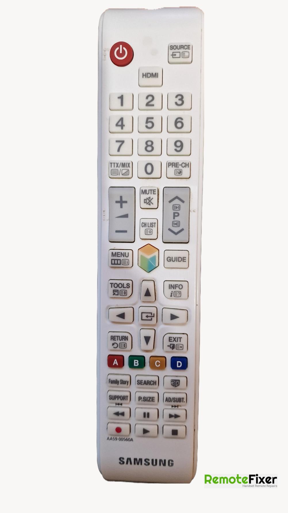 Samsung  aa59-00560a Remote Control - Front Image