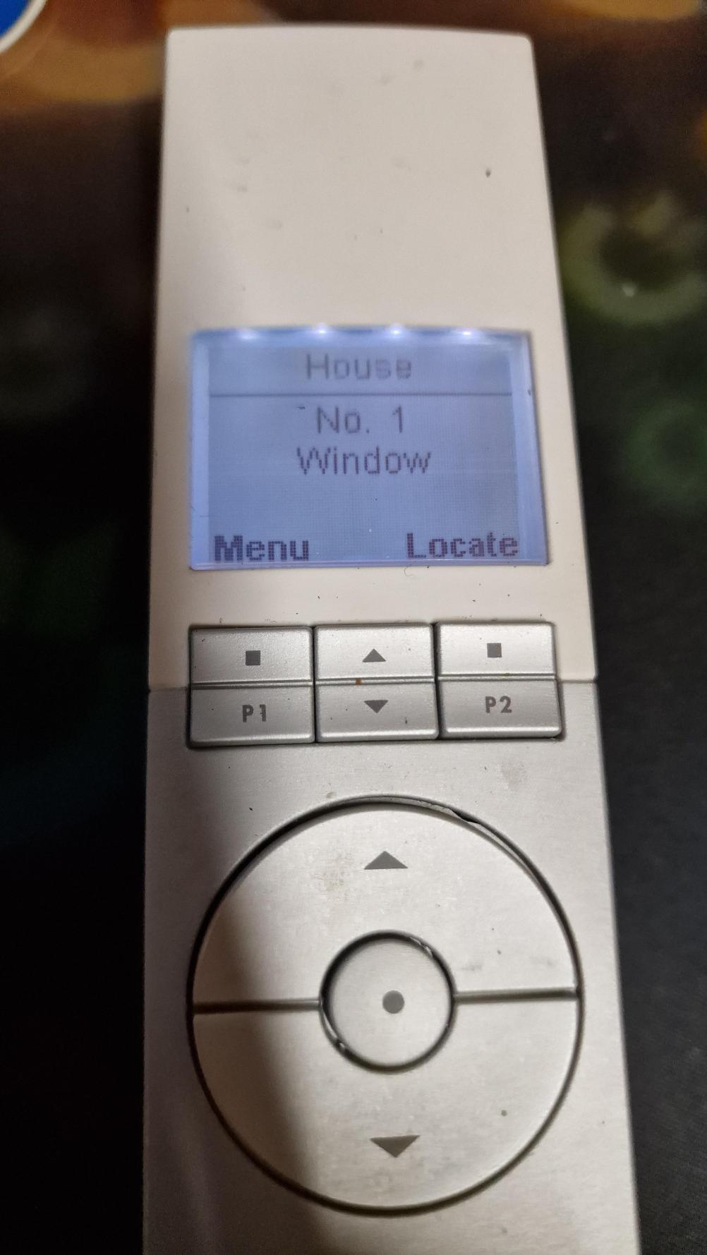 Velux  Remote Control - Inside Image