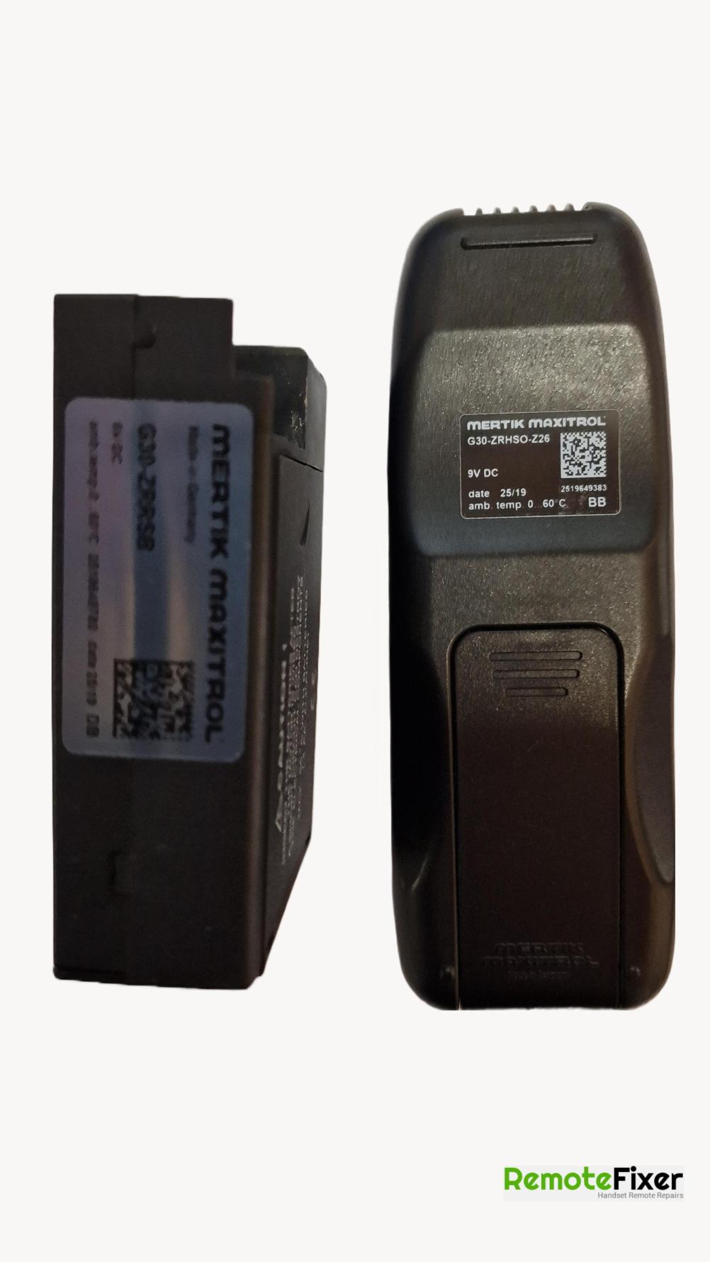 Mertik Maxitrol  G30 Remote Control - Back Image