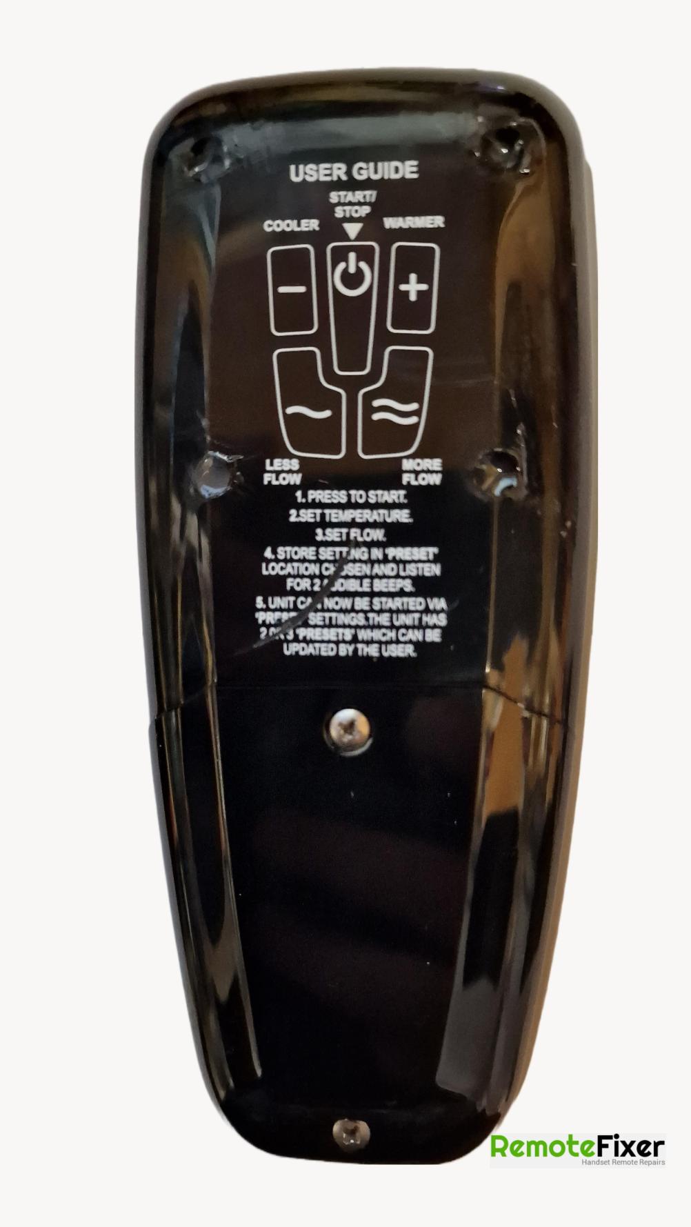 Creda   Remote Control - Back Image