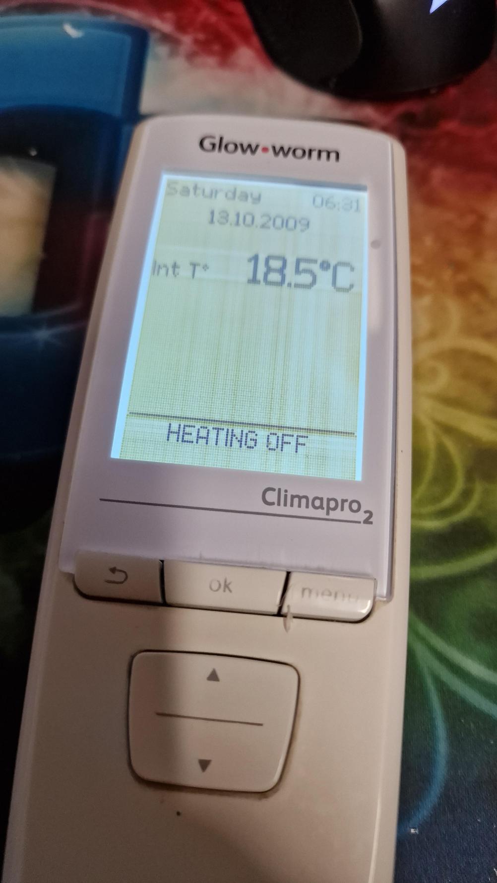 Glow worm  climapro 2 Remote Control - Inside Image