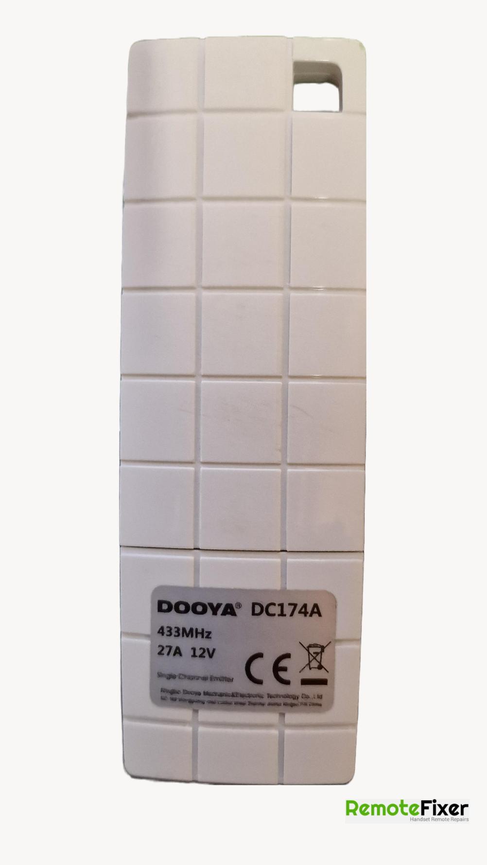 DOOYA DC174A Remote Control - Back Image