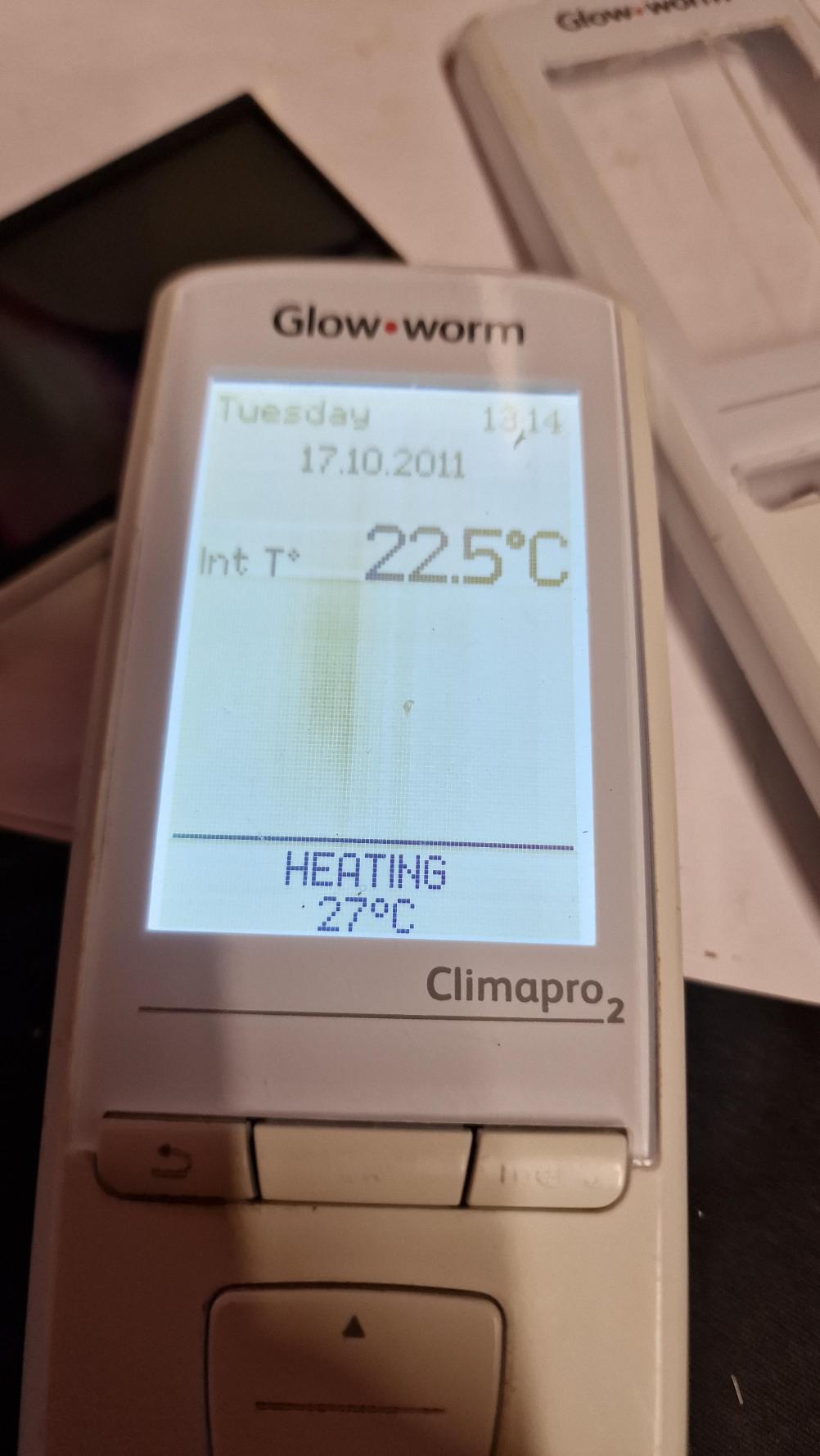 Glowworm  Climapro2 Remote Control - Inside Image